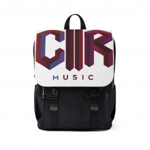 C2R Music Logo Shoulder Backpack — Retro 3D C2R Music Design