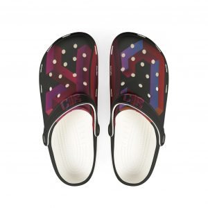 Black C2RMUSIC Foam Shoes (AOP)