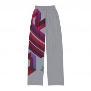 Kids Lounge Pants — Retro 3D Geometric Stripe Print